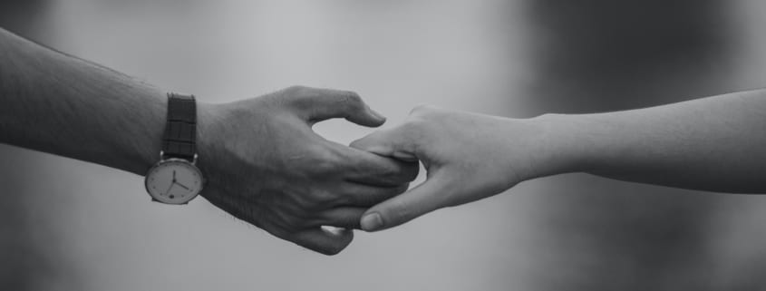 couple holding hands