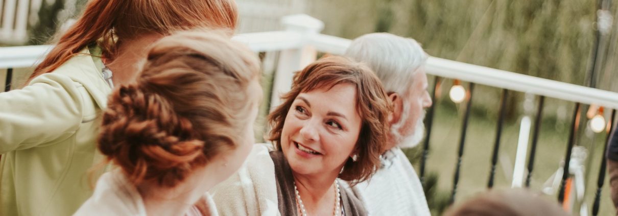 in-laws and family gathered