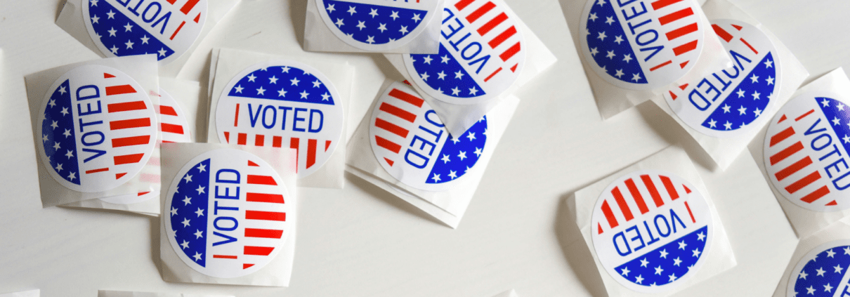 "Voted" stickers