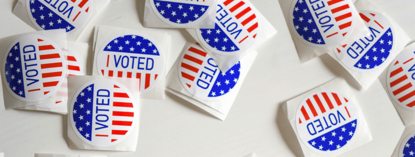 "Voted" stickers