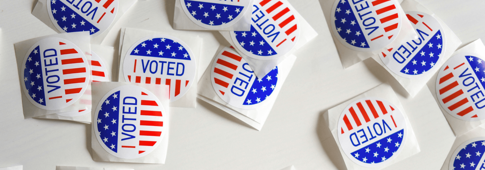 "Voted" stickers