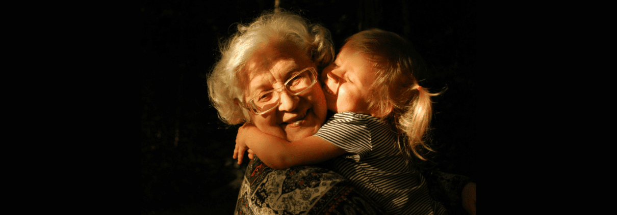 grandmother and granddaughter