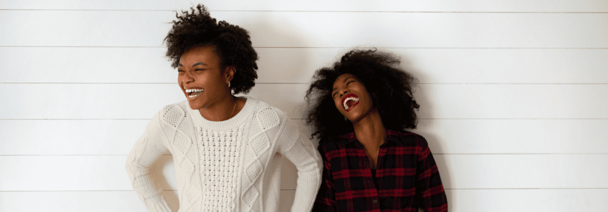 Two women who are friends